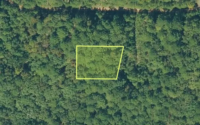 Aerial view of VAN BUREN County parcel 4300-18060-0000 — Arkansas post-auction with approximate parcel outline