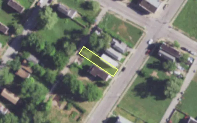 Aerial view of 4247 PRAIRIE AV — vacant lot, St. Louis with approximate parcel outline