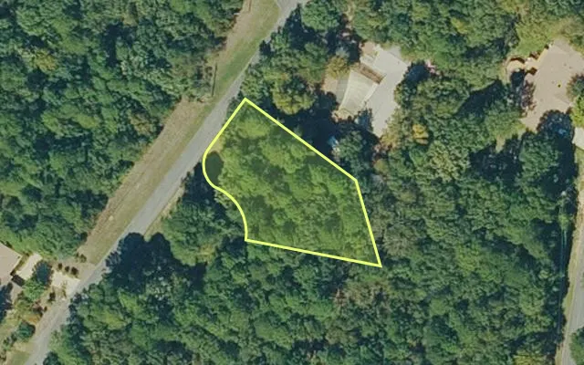 Aerial view of VAN BUREN County parcel 4300-15322-0000 — Arkansas post-auction with approximate parcel outline