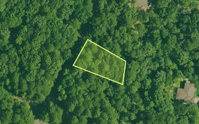 Aerial view of GARLAND County parcel 60390 — Arkansas post-auction with approximate parcel outline