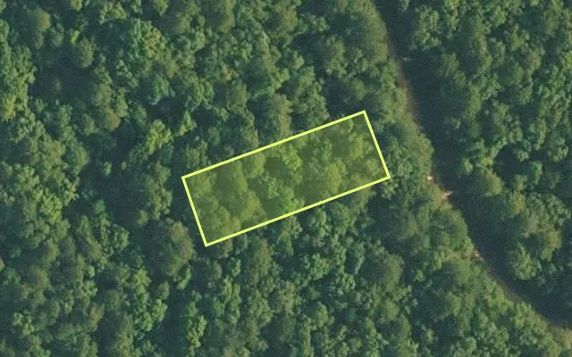 Aerial view of VAN BUREN County parcel 4300-01347-0000 — Arkansas post-auction with approximate parcel outline