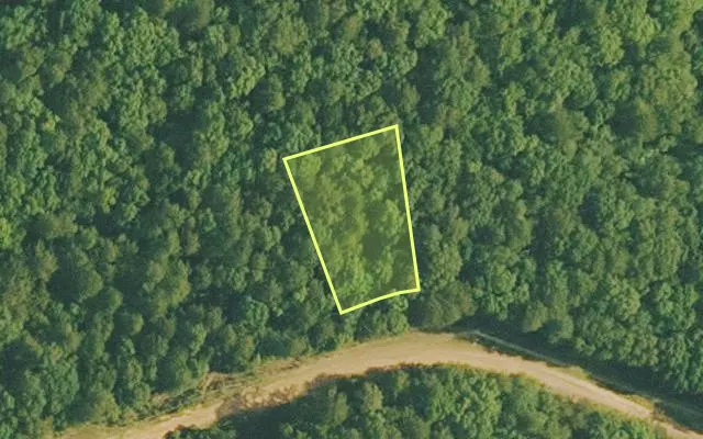 Aerial view of VAN BUREN County parcel 4400-20068-0000 — Arkansas post-auction with approximate parcel outline