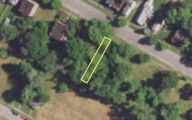 Aerial view of 4558 MAFFITT AV — vacant lot, St. Louis with approximate parcel outline