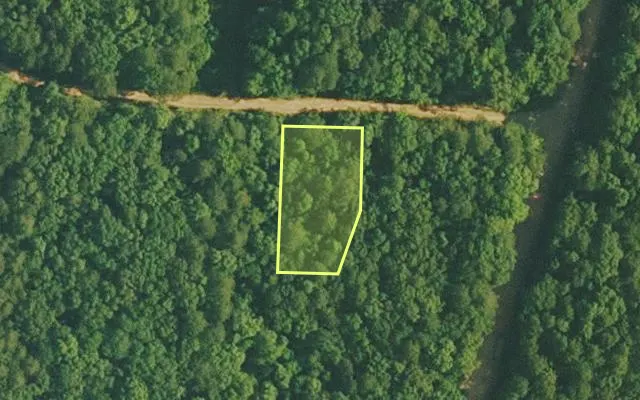 Aerial view of VAN BUREN County parcel 4200-01122-0000 — Arkansas post-auction with approximate parcel outline