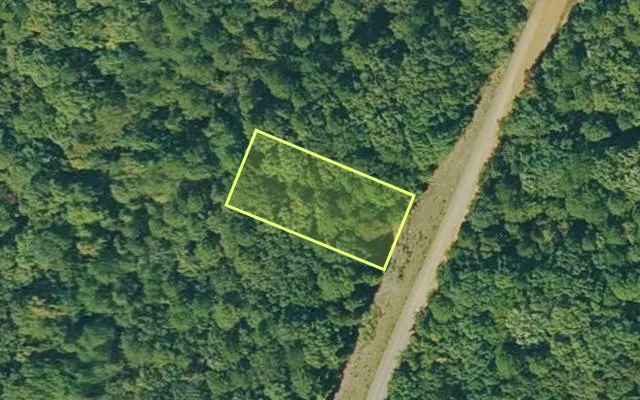 Aerial view of VAN BUREN County parcel 4300-03120-0000 — Arkansas post-auction with approximate parcel outline