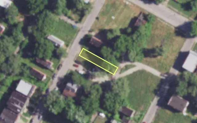 Aerial view of 3130 FAIR AV — vacant lot, St. Louis with approximate parcel outline