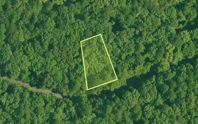 Aerial view of GARLAND County parcel 73867 — Arkansas post-auction with approximate parcel outline