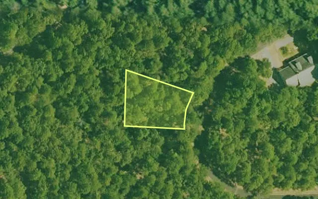 Aerial view of SALINE County parcel 544-00127-000 — Arkansas post-auction with approximate parcel outline