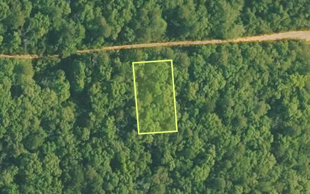 Aerial view of VAN BUREN County parcel 4500-01365-0000 — Arkansas post-auction with approximate parcel outline