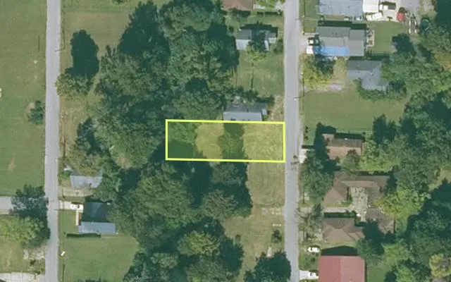 Aerial view of MISSISSIPPI County parcel 305-04654-000 — Arkansas post-auction with approximate parcel outline