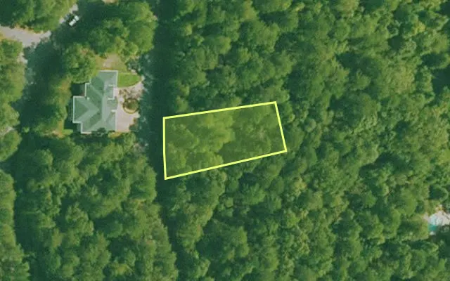 Aerial view of SALINE County parcel 392-00004-000 — Arkansas post-auction with approximate parcel outline