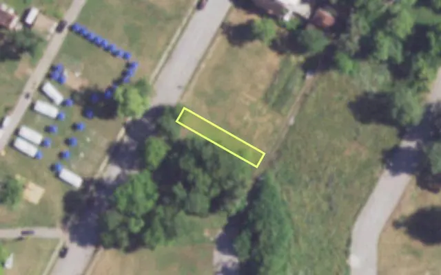 Aerial view of 1806 COLEMAN ST — vacant lot, St. Louis with approximate parcel outline
