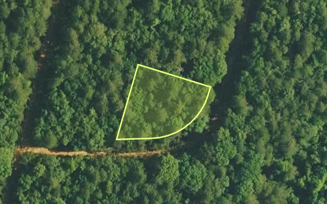 Aerial view of VAN BUREN County parcel 4200-02499-0000 — Arkansas post-auction with approximate parcel outline
