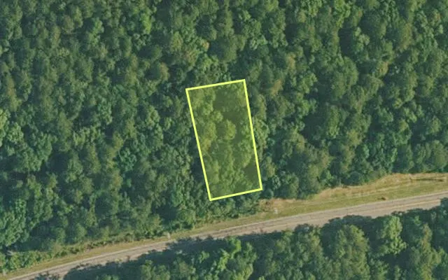 Aerial view of VAN BUREN County parcel 4400-11204-0000 — Arkansas post-auction with approximate parcel outline