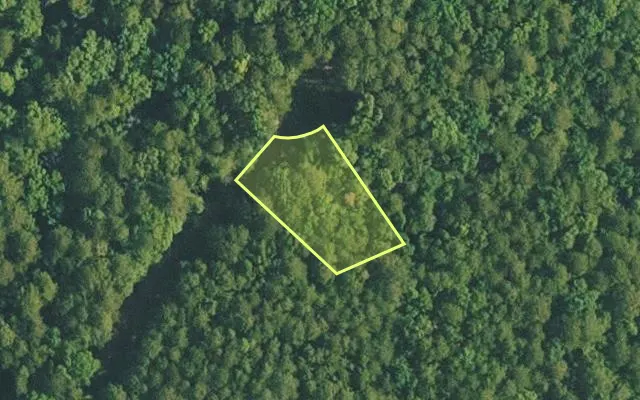 Aerial view of VAN BUREN County parcel 4400-18065-0000 — Arkansas post-auction with approximate parcel outline