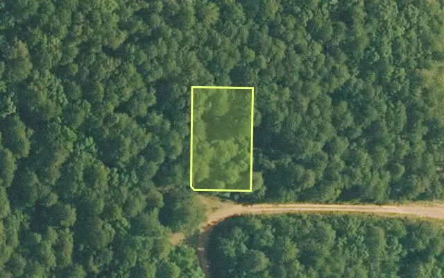 Aerial view of VAN BUREN County parcel 4300-14081-0000 — Arkansas post-auction with approximate parcel outline
