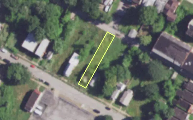Aerial view of 4133 LEXINGTON AV — vacant lot, St. Louis with approximate parcel outline