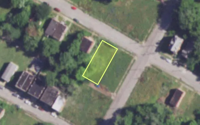 Aerial view of 4006 COTE BRILLIANTE AV — vacant lot, St. Louis with approximate parcel outline