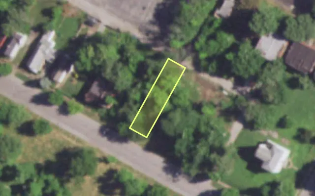 Aerial view of 4529 MAFFITT AV — vacant lot, St. Louis with approximate parcel outline