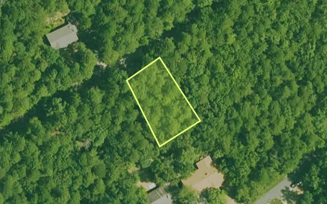 Aerial view of GARLAND County parcel 70991 — Arkansas post-auction with approximate parcel outline