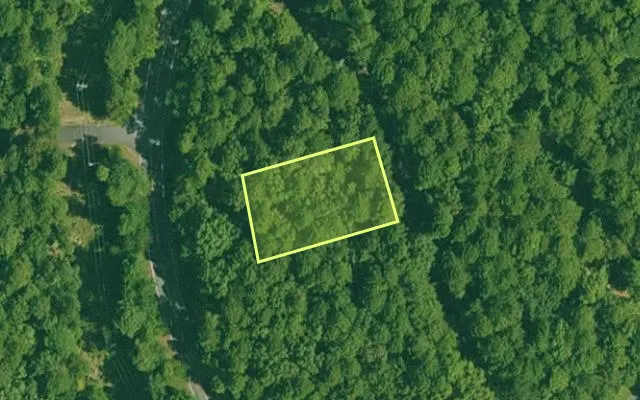 Aerial view of GARLAND County parcel 66383 — Arkansas post-auction with approximate parcel outline