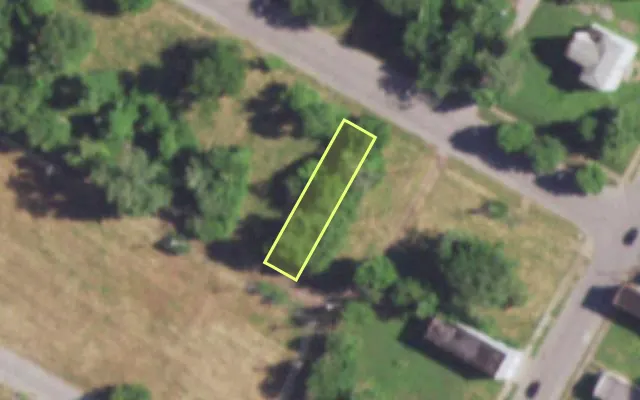 Aerial view of 4522 MAFFITT AV — vacant lot, St. Louis with approximate parcel outline