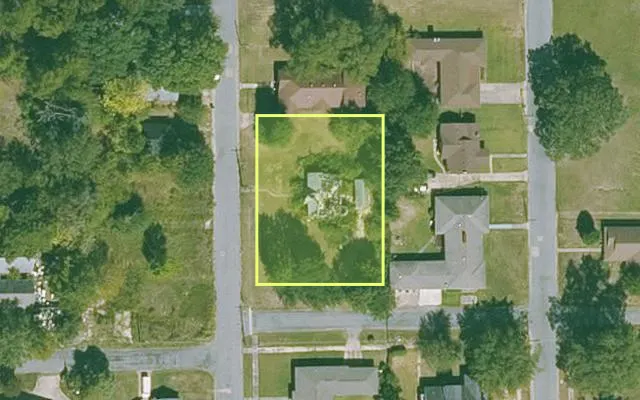 Aerial view of JEFFERSON County parcel 930-26983-000 — Arkansas post-auction with approximate parcel outline