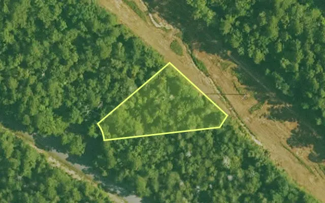 Aerial view of SALINE County parcel 384-00076-000 — Arkansas post-auction with approximate parcel outline