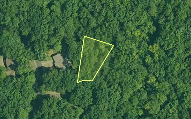 Aerial view of GARLAND County parcel 61893 — Arkansas post-auction with approximate parcel outline
