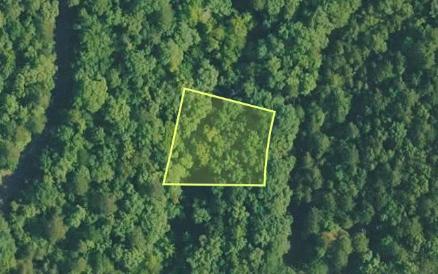 Aerial view of VAN BUREN County parcel 4350-06006-0000 — Arkansas post-auction with approximate parcel outline
