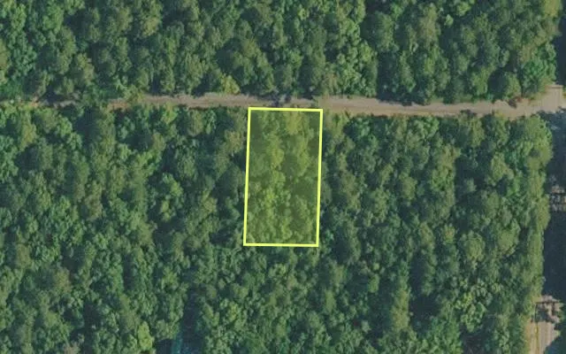 Aerial view of VAN BUREN County parcel 4350-03083-0000 — Arkansas post-auction with approximate parcel outline