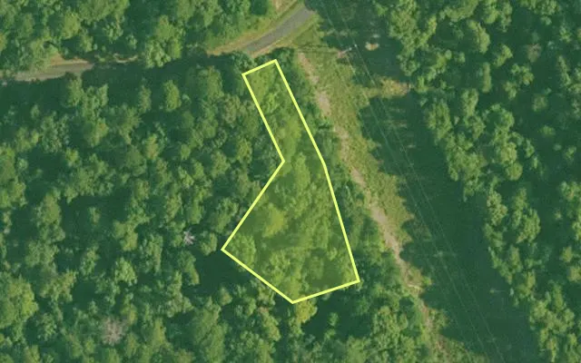 Aerial view of GARLAND County parcel 58500 — Arkansas post-auction with approximate parcel outline