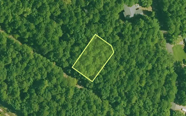 Aerial view of GARLAND County parcel 67981 — Arkansas post-auction with approximate parcel outline
