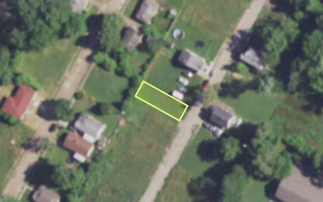 Aerial view of 3053 MARNICE PL — vacant lot, St. Louis with approximate parcel outline