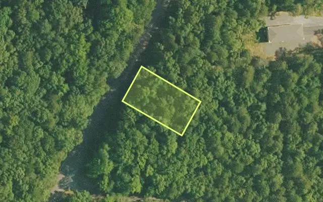 Aerial view of VAN BUREN County parcel 4400-22134-0000 — Arkansas post-auction with approximate parcel outline