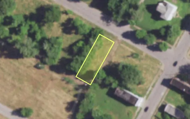 Aerial view of 4516 MAFFITT AV — vacant lot, St. Louis with approximate parcel outline