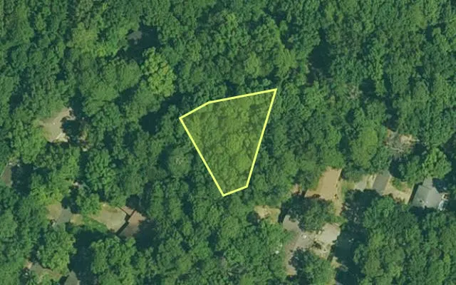 Aerial view of GARLAND County parcel 61623 — Arkansas post-auction with approximate parcel outline