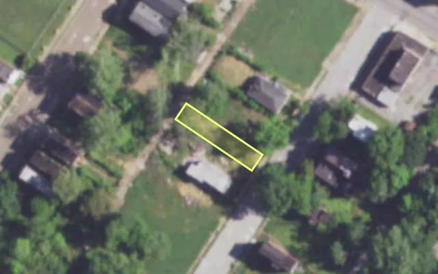 Aerial view of 4345 LINTON AV — vacant lot, St. Louis with approximate parcel outline