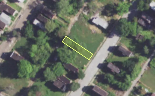 Aerial view of 4325 LINTON AV — vacant lot, St. Louis with approximate parcel outline