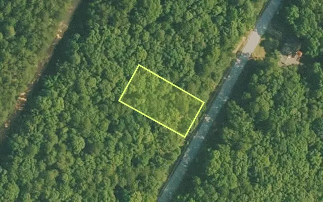 Aerial view of VAN BUREN County parcel 4400-22256-0000 — Arkansas post-auction with approximate parcel outline