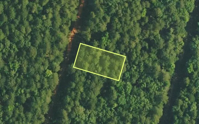 Aerial view of VAN BUREN County parcel 4200-02504-0000 — Arkansas post-auction with approximate parcel outline