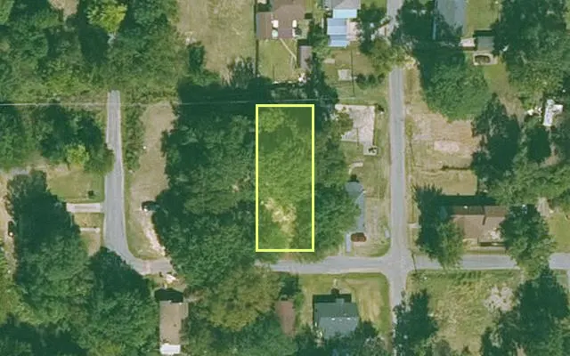 Aerial view of JEFFERSON County parcel 930-68882-000 — Arkansas post-auction with approximate parcel outline