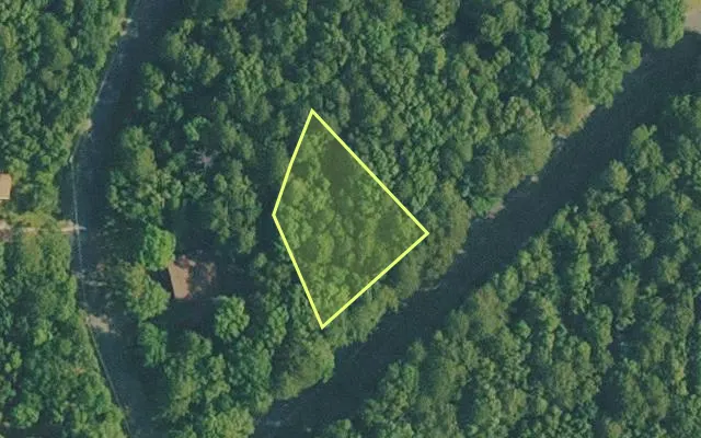 Aerial view of VAN BUREN County parcel 4400-09260-0000 — Arkansas post-auction with approximate parcel outline