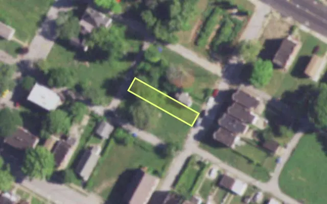 Aerial view of 4119 HARRIS AV — vacant lot, St. Louis with approximate parcel outline