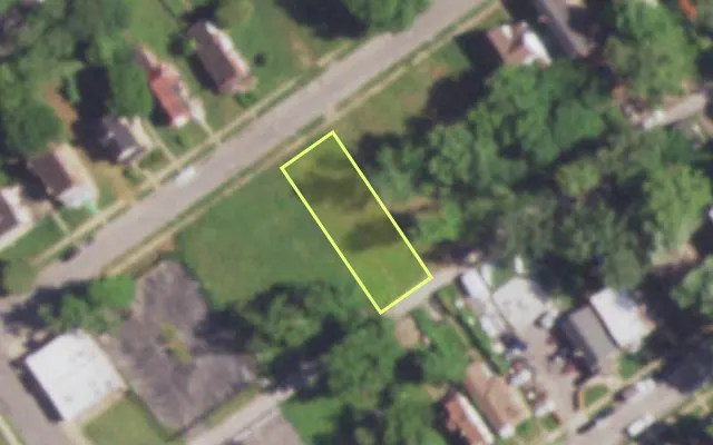 Aerial view of 5422 ORIOLE AV — vacant lot, St. Louis with approximate parcel outline