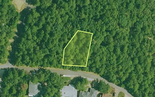 Aerial view of GARLAND County parcel 66057 — Arkansas post-auction with approximate parcel outline