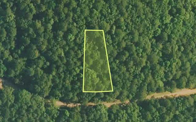 Aerial view of VAN BUREN County parcel 4400-14267-0000 — Arkansas post-auction with approximate parcel outline