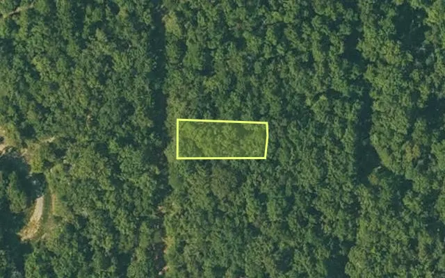 Aerial view of FULTON County parcel 105-10182-000 — Arkansas post-auction with approximate parcel outline