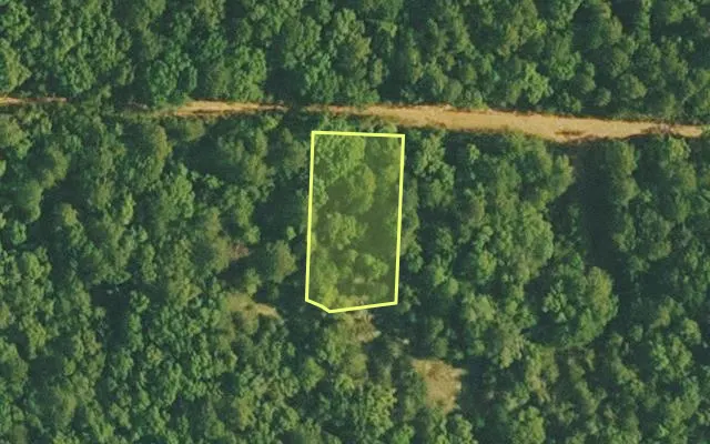 Aerial view of VAN BUREN County parcel 4400-19123-0000 — Arkansas post-auction with approximate parcel outline