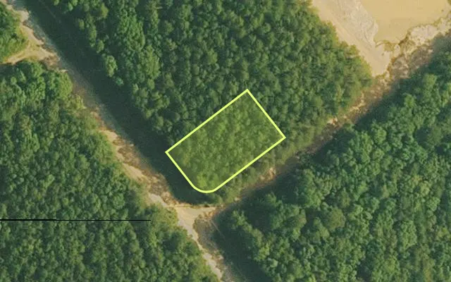 Aerial view of VAN BUREN County parcel 4400-22367-0000 — Arkansas post-auction with approximate parcel outline